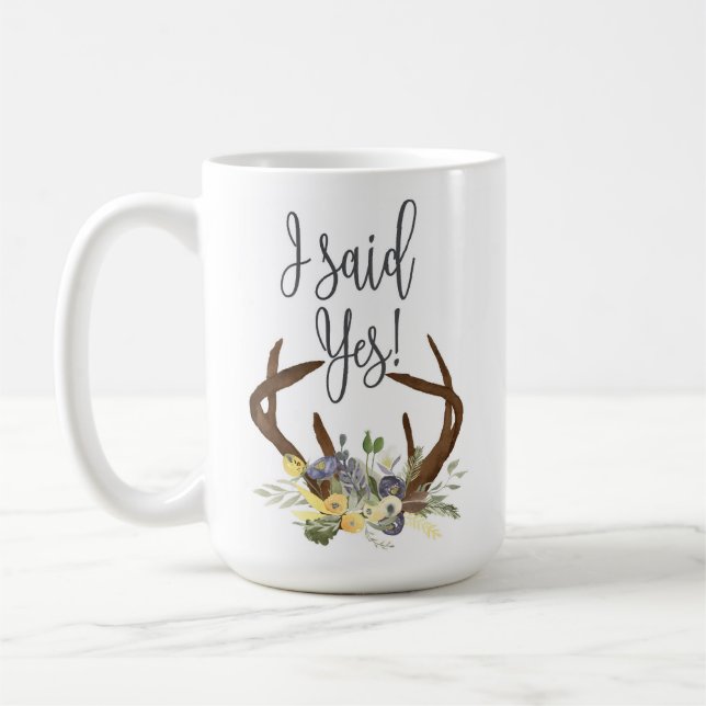 De Café Taza del compromiso, dije sí la taza (Izquierda)