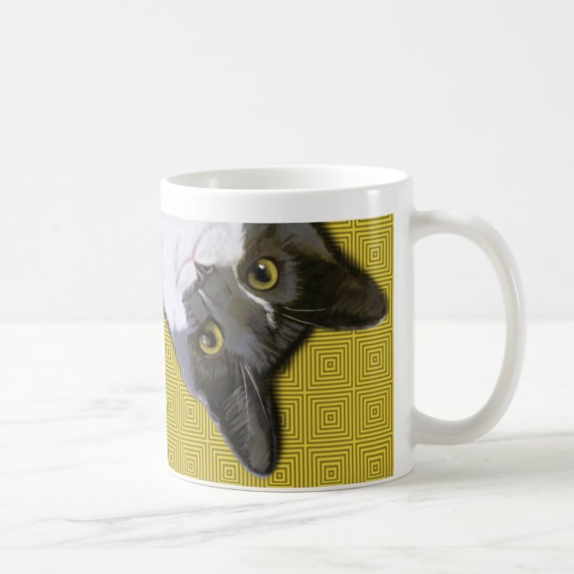 De Café Taza del control mental del gatito (Derecha)