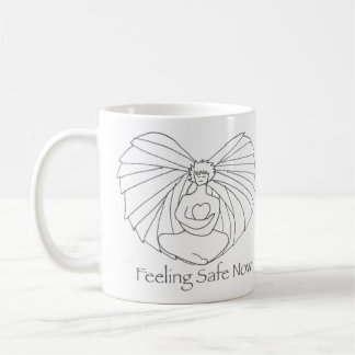 De Café taza del corazón del ángel