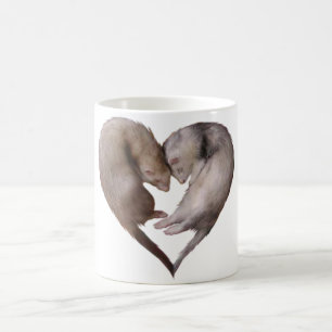 De Café Taza del corazón del hurón