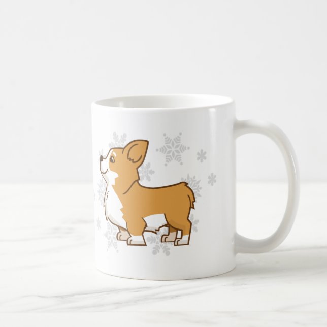 De Café Taza del Corgi del invierno (Derecha)