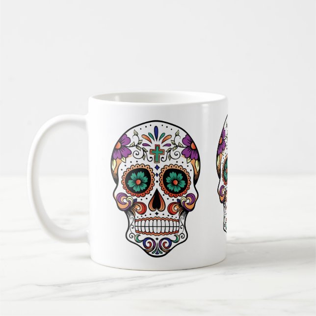 De Café Taza del cráneo del azúcar (Izquierda)