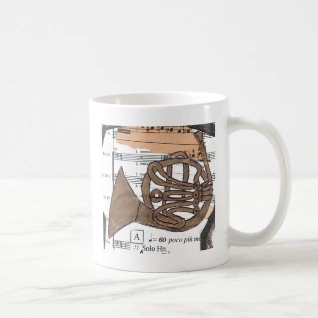 De Café Taza del cuerno (del francés) (Derecha)