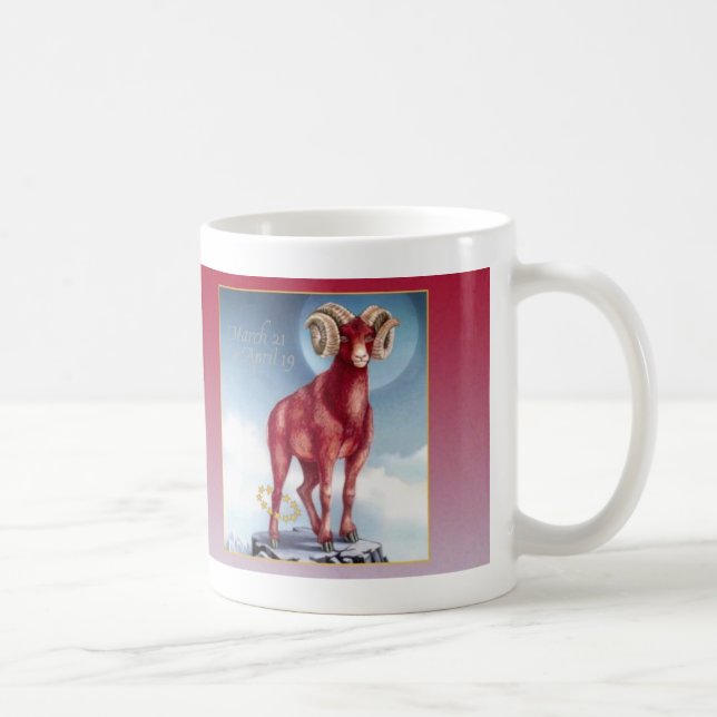 De Café Taza del cumpleaños del aries (Derecha)