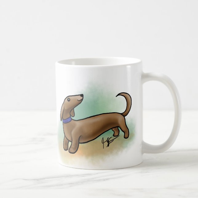 De Café Taza del Dachshund (Derecha)