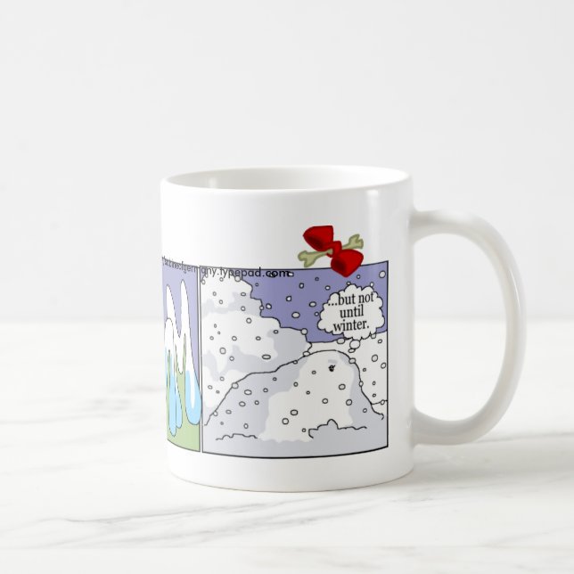 De Café Taza del Dachshund: Invierno (Derecha)
