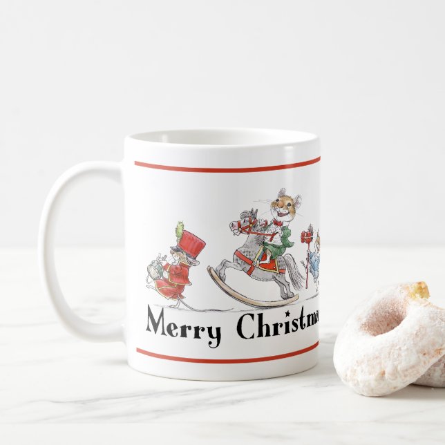 De Café Taza del desfile del juguete del navidad (Con donut)