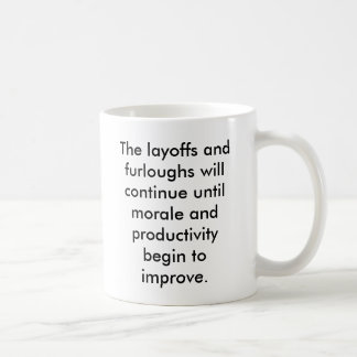 De Café Taza del despido