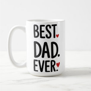 De Café Taza del Día del Padre con Corazones Moderna