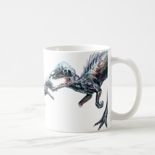 De Café Taza del dinosaurio del zombi (Derecha)