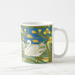DE CAFÉ TAZA DEL DISEÑO DEL ARTE NOUVEAU DEL LAGO DEL