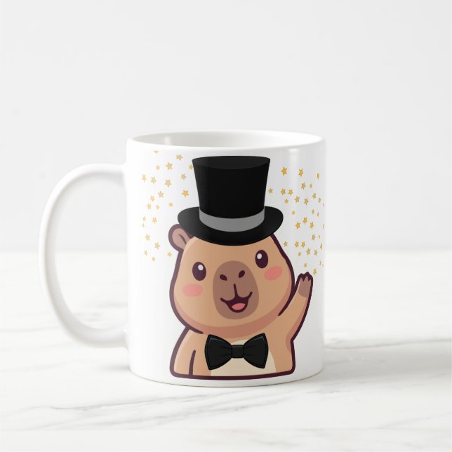 De Café Taza del distinguido caballero carpincho con sombr (Izquierda)