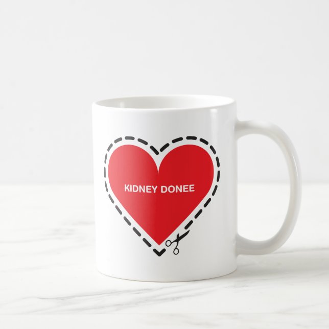 De Café Taza del donatario del riñón (Derecha)