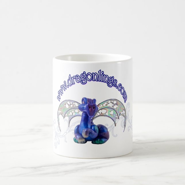 De Café Taza del dragón con afiligranado (Centro)