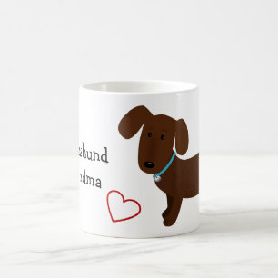 De Café Taza del dueño del Dachshund