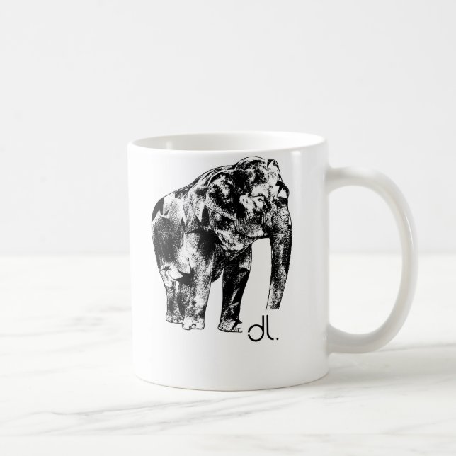 De Café Taza del elefante (Derecha)