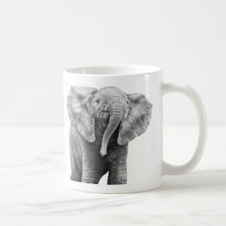 De Café Taza del elefante africano del bebé
