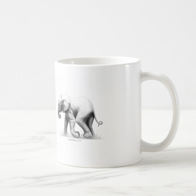 De Café Taza del elefante del bebé (Derecha)