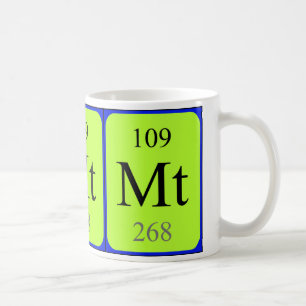 De Café Taza del elemento 109 - Meitnerium