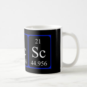 De Café Taza del elemento 21 - escandio