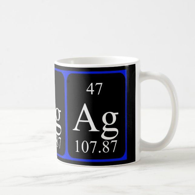 De Café Taza del elemento 47 - plata (Derecha)