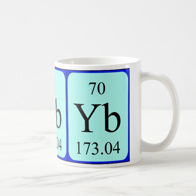 De Café Taza del elemento 70 - iterbio (Derecha)