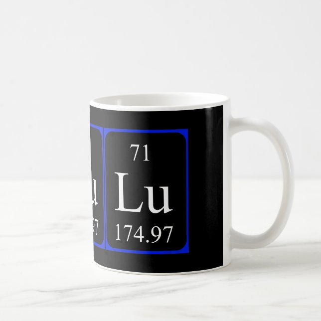De Café Taza del elemento 71 - lutecio (Derecha)