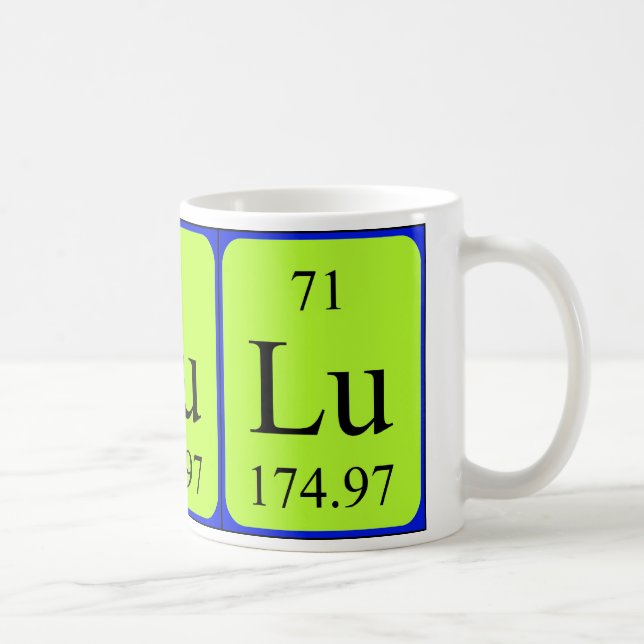 De Café Taza del elemento 71 - lutecio (Derecha)