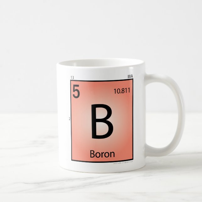 De Café Taza del elemento del boro (b) (Derecha)