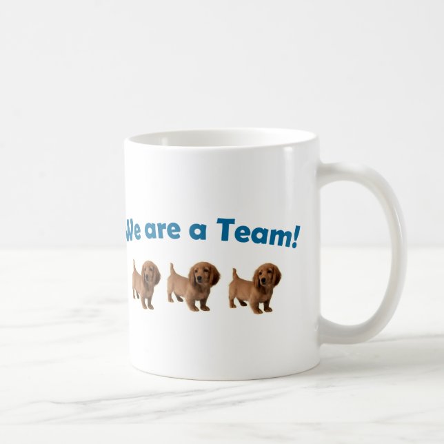 De Café Taza del equipo del Dachshund (Derecha)