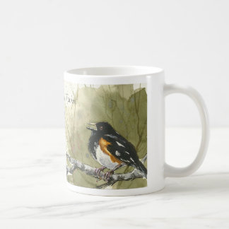 De Café Taza del este del pájaro del Towhee