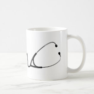 De Café Taza del estetoscopio EKG