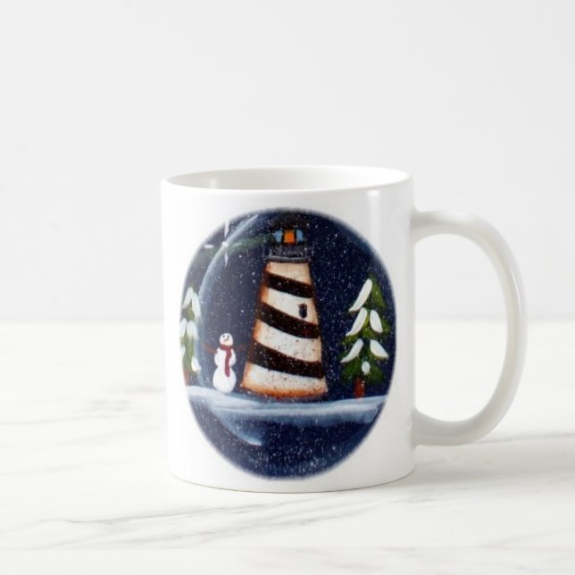 De Café Taza del faro del invierno (Derecha)