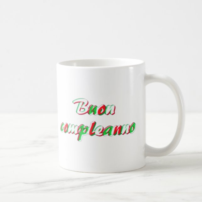 De Café Taza del feliz cumpleaños (Derecha)