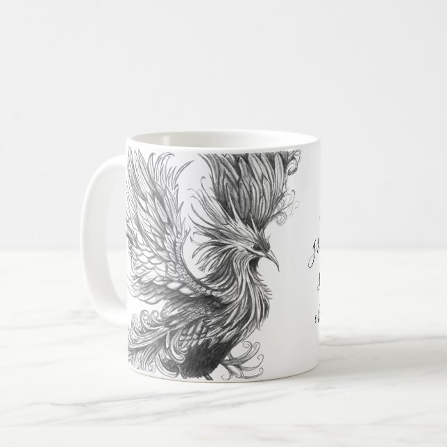 De Café Taza del Fénix Mitológico (Anverso izquierdo)