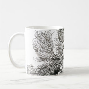 De Café Taza del Fénix Mitológico