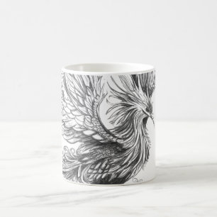 De Café Taza del Fénix Mitológico