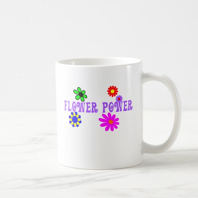 De Café Taza del flower power (Derecha)