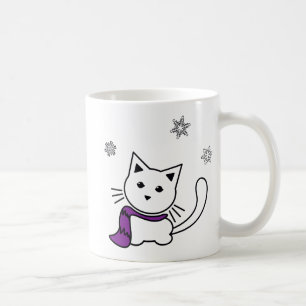 De Café Taza del gatito del invierno