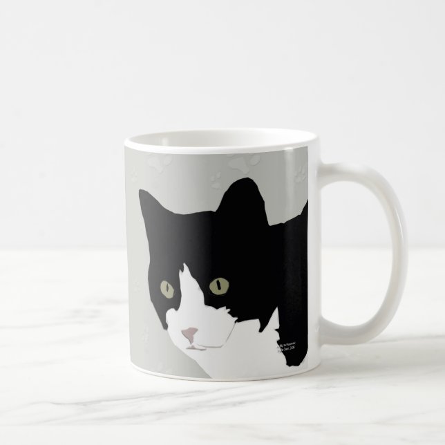 De Café Taza del gatito del smoking (Derecha)
