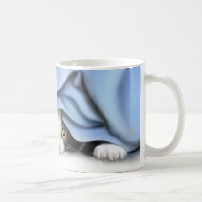 De Café Taza del gato del gatito del Pico-uno-Abucheo (Derecha)