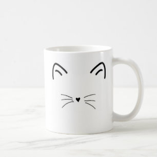 De Café Taza del gato del Maullido-nificent - zurda