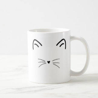 De Café Taza del gato del Maullido-nificent - zurda