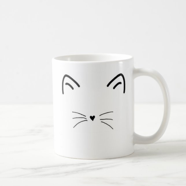 De Café Taza del gato del Maullido-nificent - zurda (Derecha)