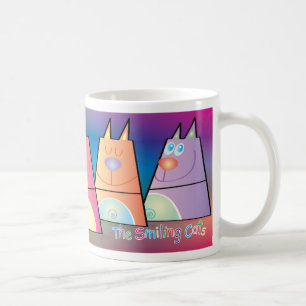De Café Taza del gato - los gatos sonrientes