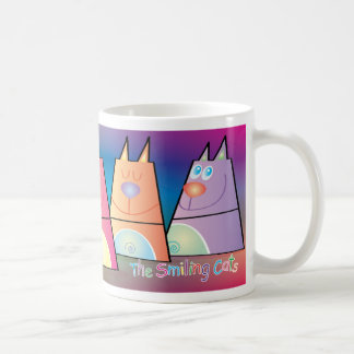 De Café Taza del gato - los gatos sonrientes