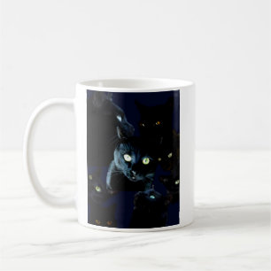 De Café taza del gato negro
