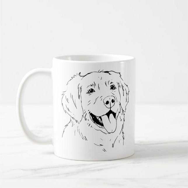 De Café Taza del golden retriever (Izquierda)