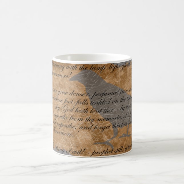 De Café Taza del gótico del cuervo del Poe (Centro)