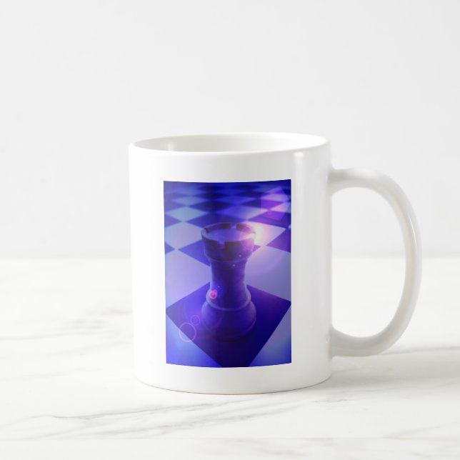 De Café Taza del grajo del ajedrez (Derecha)